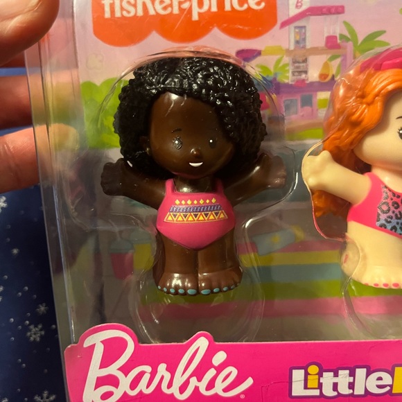 2037-OTT Fisher-Price Barbie “Little People” Summer Swim Fun Figures Set - Picture 3 of 7